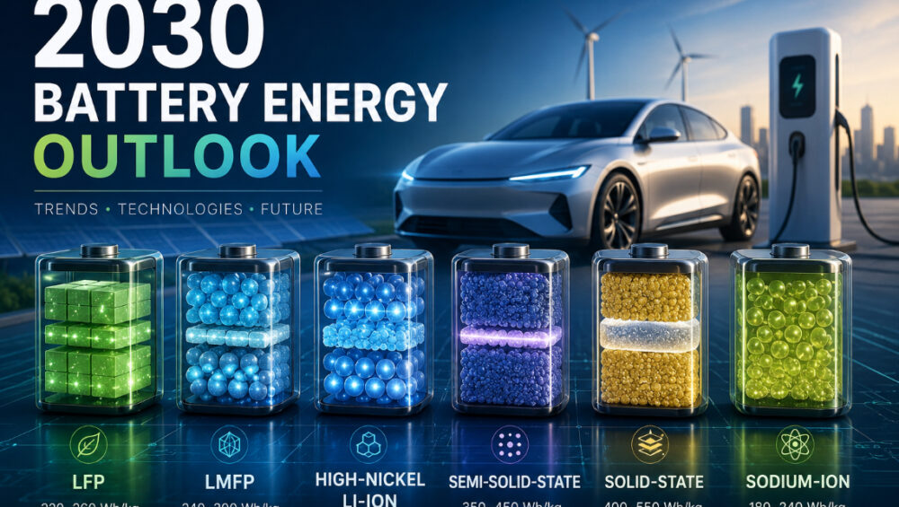 2030 Battery Energy Density Outlook: Where Will Next-Generation Batteries Be by the End of This Decade?